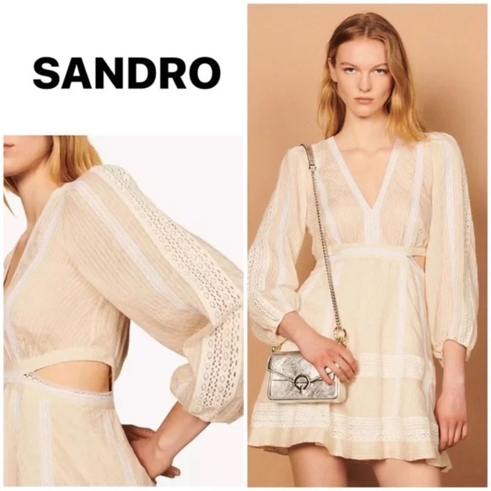 Sandro Alaya cutout lace dress - Picture 2 of 6
